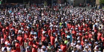 Se rompe récord de Clase Masiva de Box con 30 mil personas en el Zócalo Capitalino
