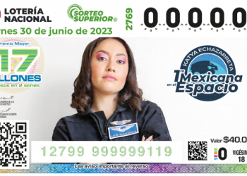 Katya Echazarreta despega en billete de Lotería y campamento aeroespacial