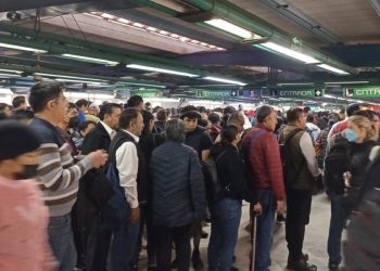 Lento el avance de trenes en el Metro
