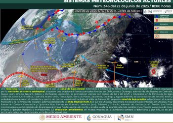 La onda tropical 6 se desplazará sobre el sureste mexicano