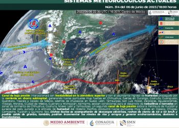 SMN prevé lluvias y chubascos con descargas eléctricas