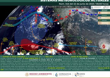 La onda tropical 6 se desplazará en el sur del país