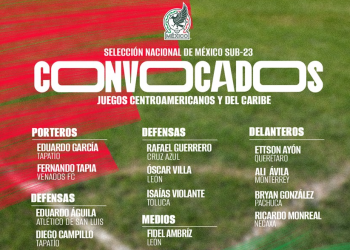 Listo, el Tri Sub 23 que participará en los Centroamericanos de San Salvador