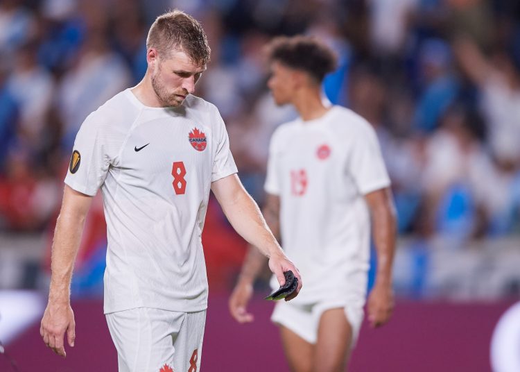 David Wotherspoon of Canada during the game Guatemala vs Canada, corresponding to group D of the CONCACAF Gold Cup 2023, at Shell Energy Stadium, on July 01, 2023.



David Wotherspoon de Canada durante el partido Guatemala vs Canada, correspondiente al grupo D de la Copa Oro de la CONCACAF 2023, en el Shell Energy Stadium, el 01 de Julio de 2023.