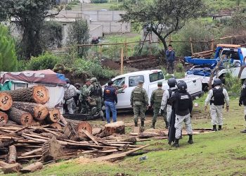 Desmantelan aserraderos ilegales en Huitzilac, Morelos