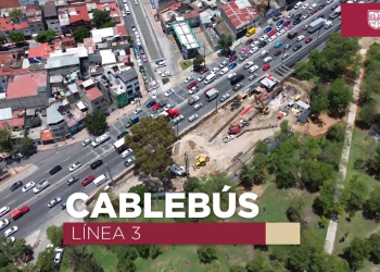 Así avanzan las obras de la Línea 3 del Cablebús