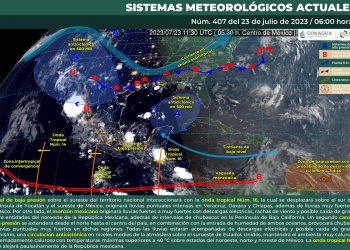 Se prevén lluvias puntuales intensas en estos estados