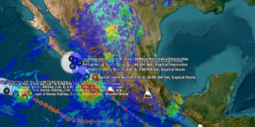 Se prevén lluvias puntuales intensas en estos estados por efectos de la tormenta tropical Beatriz