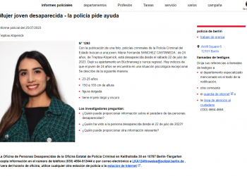 ¿Quién es María Fernanda, estudiante mexicana desaparecida en Alemania?