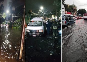 Intensas lluvias provocaron caos en la capital