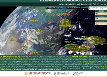 La onda tropical 16 provocará lluvias fuertes con descargas eléctricas