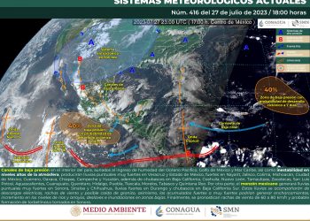 Canales de baja presión provocarán lluvias fuertes, te contamos
