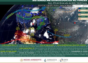La onda tropical 9 continuará provocando lluvias en estos estados