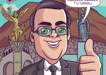 Lanzan cómic de Marcelo Ebrard