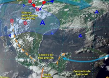 El monzón mexicano continuará provocando lluvias fuertes