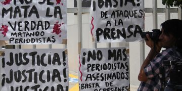 Periodistas exigen justicia por el asesinato del periodista Nelson Matus