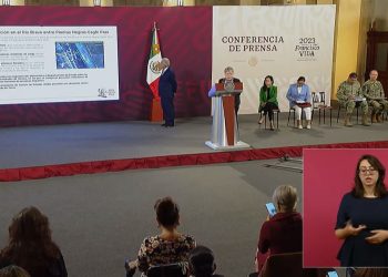 México envía nueva nota a Estados Unidos para acusar a Texas de violar tratados con la instalación de boyas