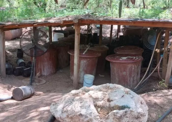 Aseguran narcolaboratorio de grandes dimensiones en sierra de Sonora