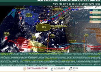 SMN prevé lluvias fuertes en estos estados