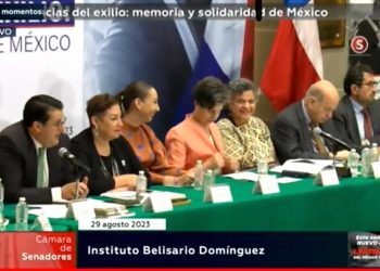 Reaparece Beatriz Paredes en evento en el Senado para conmemorar 50 años del golpe de Estado en Chile