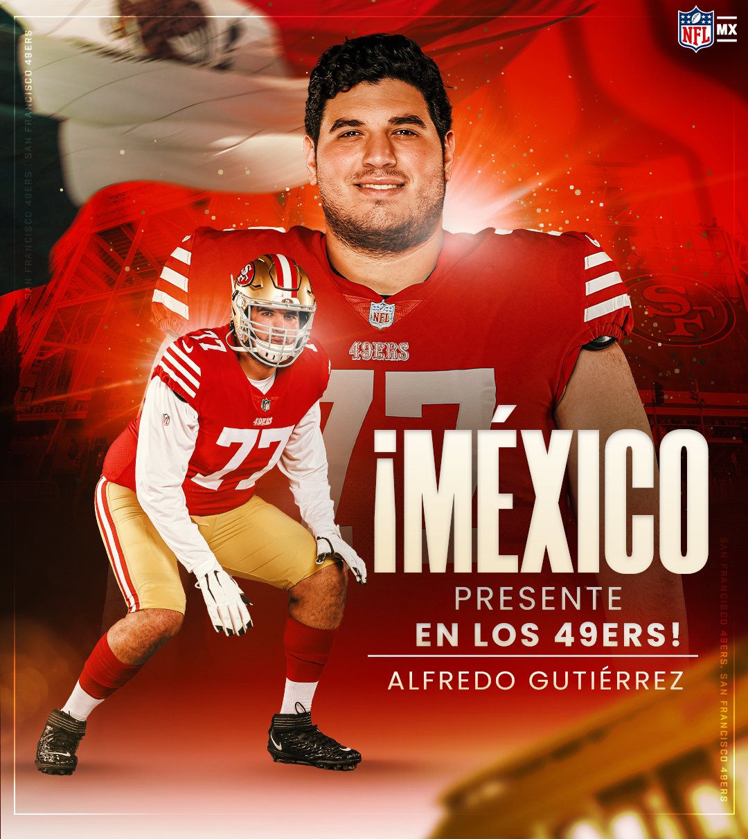 Alfredo Gutierrez - Tackle Ofensivo de San Francisco 49ers - ESPN DEPORTES