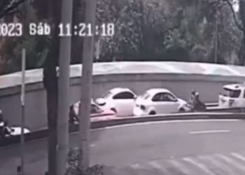 Busca la policía capitalina a los asaltantes que asesinaron a un extranjero en Viaducto Miguel Alemán