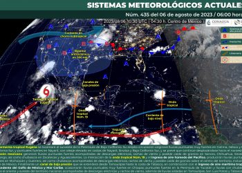 Por la tormenta Eugene, se pronostican lluvias puntuales muy fuertes en estos estados