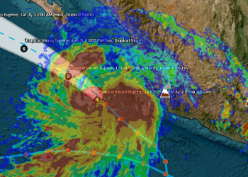 La tormenta tropical Eugene se forma en el Pacífico mexicano y ocasionará fuertes lluvias