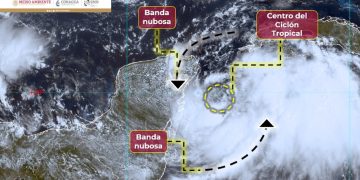 Se forma la tormenta Idalia cerca de las costas de Quintana Roo