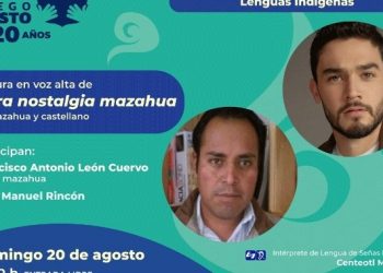 Fiera nostalgia mazahua, lectura en voz alta en el Complejo Cultural Los Pinos