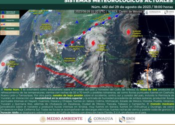 El monzón mexicano mantendrá condiciones para lluvias fuertes
