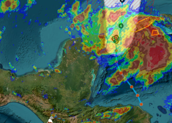 Se forma depresión tropical cerca del canal de Yucatán