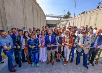 Inaugura Pedro Rodríguez deprimido Chiluca, obra magna de 200 mdp del gobierno de Atizapán