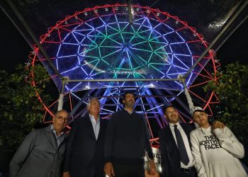 Así fue el encendido de la Rueda de la Fortuna del Parque Urbano Aztlán