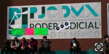 Tercer día de paro de labores en el PJCDMX, trabajadores de los recintos judiciales demandan un incremento salarial del 7.7