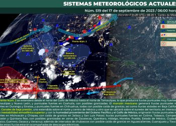 Se pronostican lluvias puntuales muy fuertes en estos estados