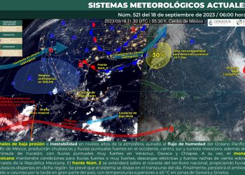 Se pronostican lluvias puntuales en estos estados