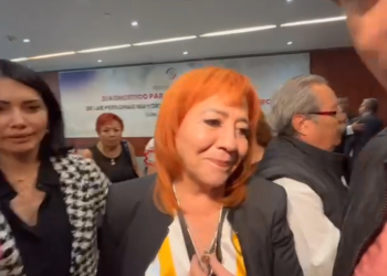 Rosario Piedra Ibarra huye ante cuestionamientos sobre crisis de Derechos Humanos