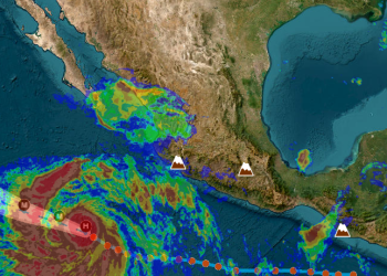 El huracán Jova se intensifica en el Pacífico mexicano