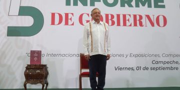 Desde Campeche, López Obrador da mensaje con motivo de su V Informe de Gobierno