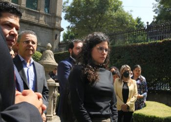 Encabeza Luisa María Alcalde simulacro del 19 de septiembre en la Secretaría de Gobernación