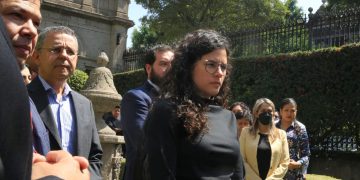 Encabeza Luisa María Alcalde simulacro del 19 de septiembre en la Secretaría de Gobernación