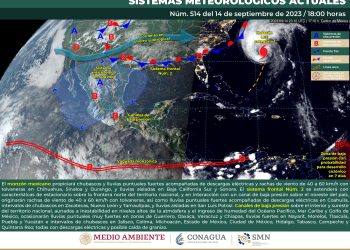 El sistema frontal 2 originará lluvias fuertes