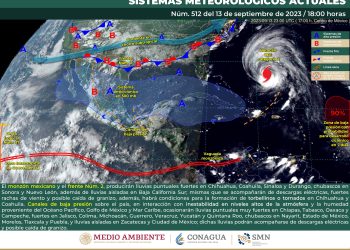 El frente frío 2 y el monzón mexicano generarán lluvias y vientos fuertes