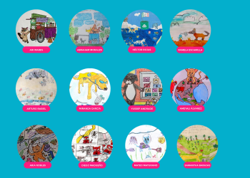 A través de dibujos los niños ponen el ejemplo de un futuro sostenible
