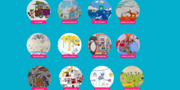 A través de dibujos los niños ponen el ejemplo de un futuro sostenible