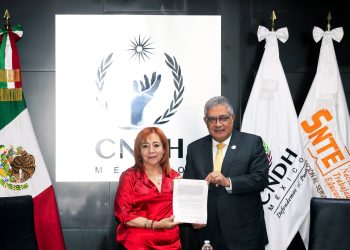 Tras firma de convenio el SNTE y la CNDH impulsan la cultura de paz a través de los derechos humanos
