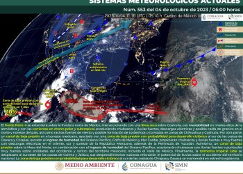 El frente frío 4 se extenderá por la frontera norte del país