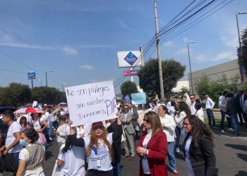 Trabajadores del Poder Judicial de la Federación también se manifestaron en Toluca