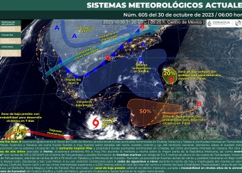 Se esperan lluvias puntuales torrenciales en Puebla, Veracruz, Tabasco y Chiapas